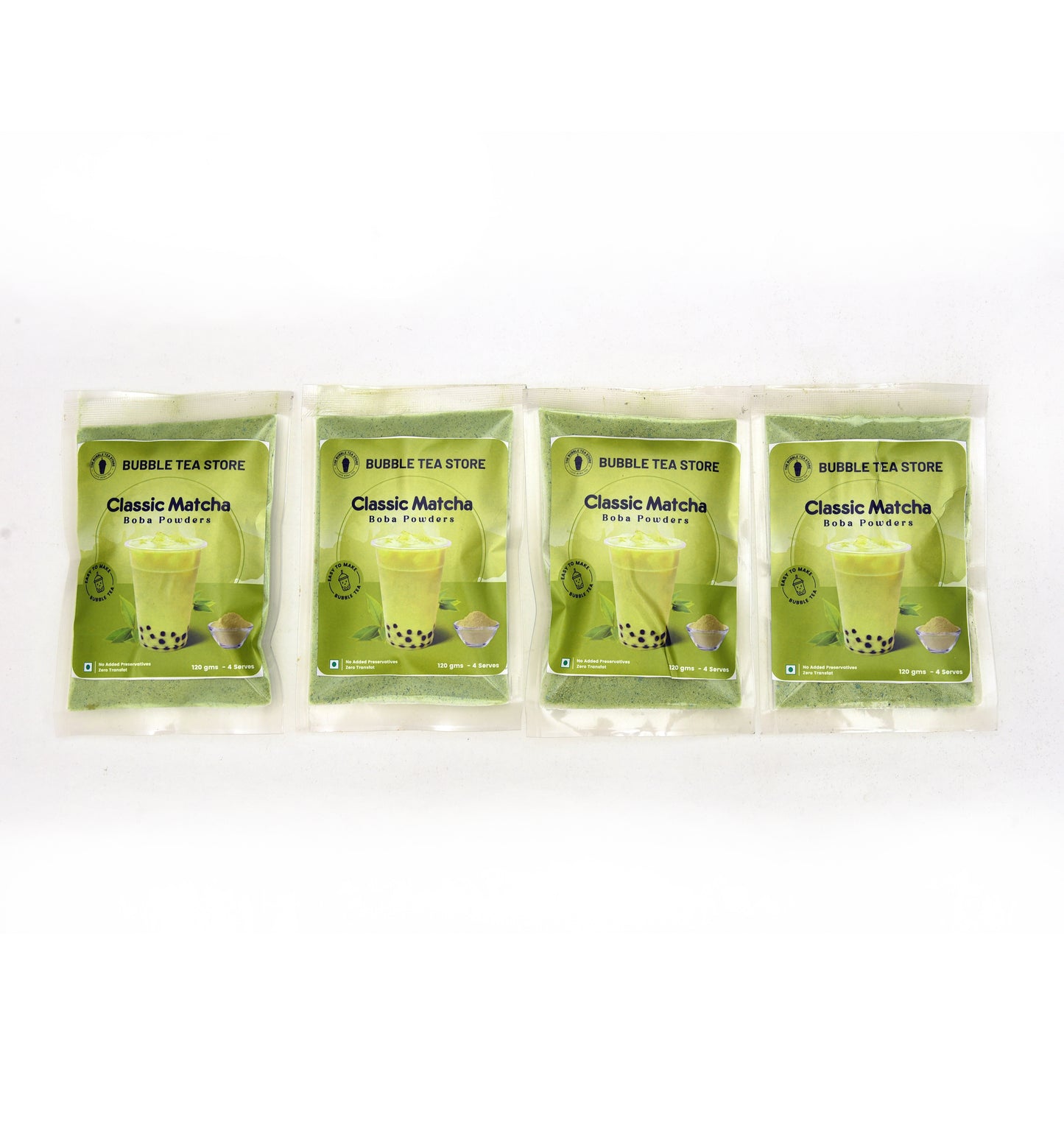 Classic Matcha Bubble Tea DIY Kit | 4 Servings