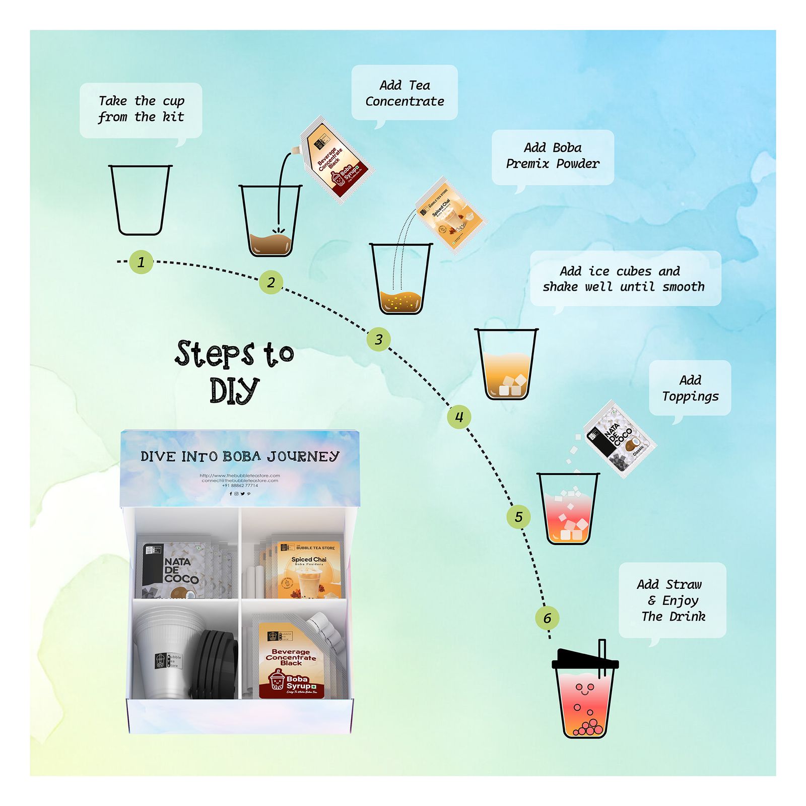 Spiced Chai Bubble Tea DIY Kit view 8