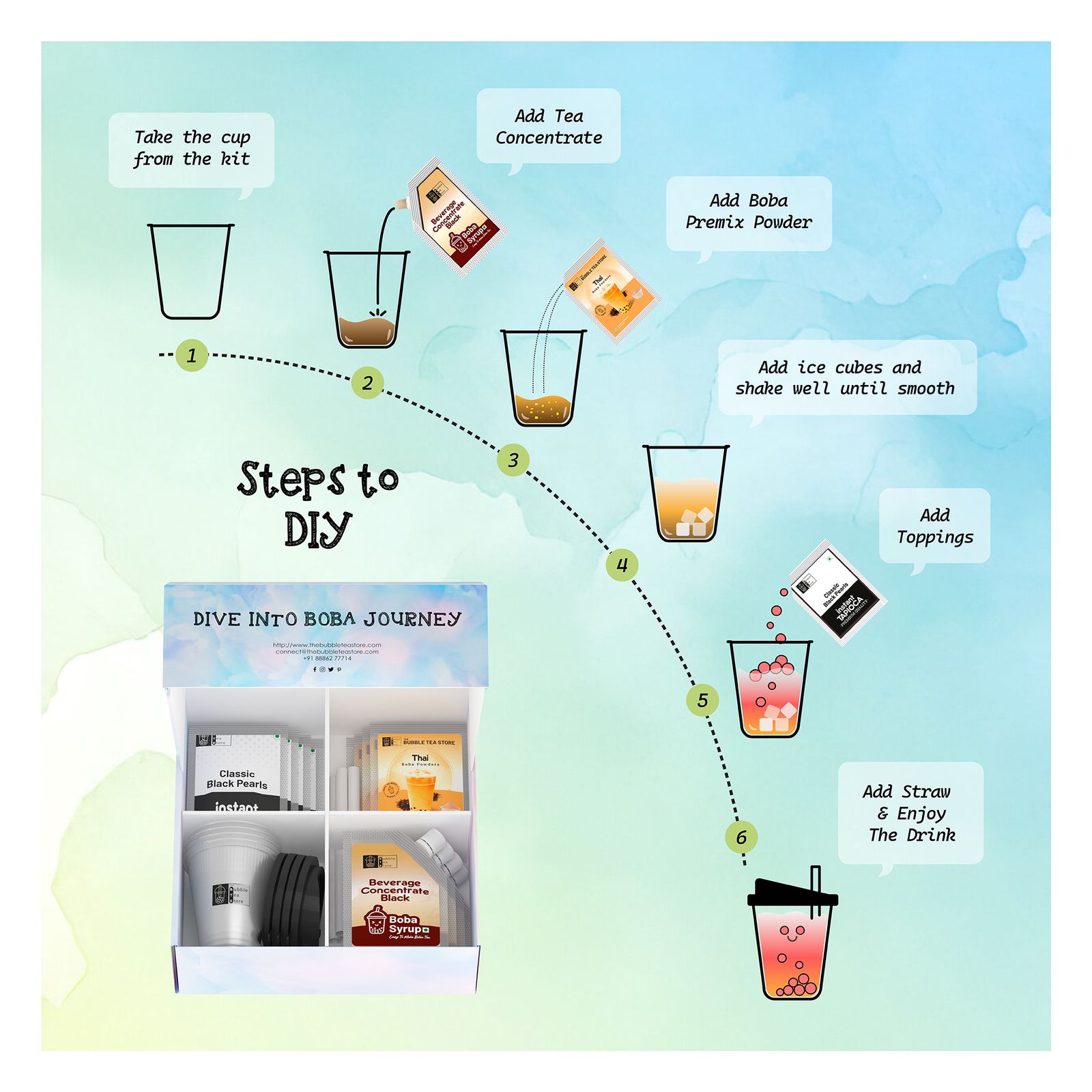 Thai Bubble Tea DIY Kit view 8