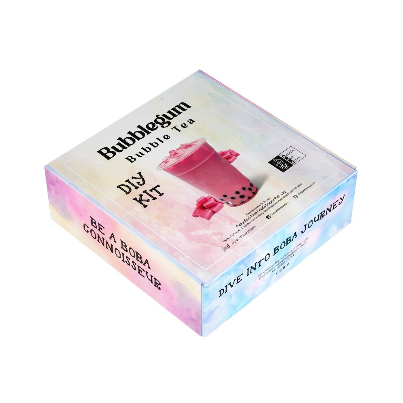 Bubblegum Bubble Tea DIY Kit