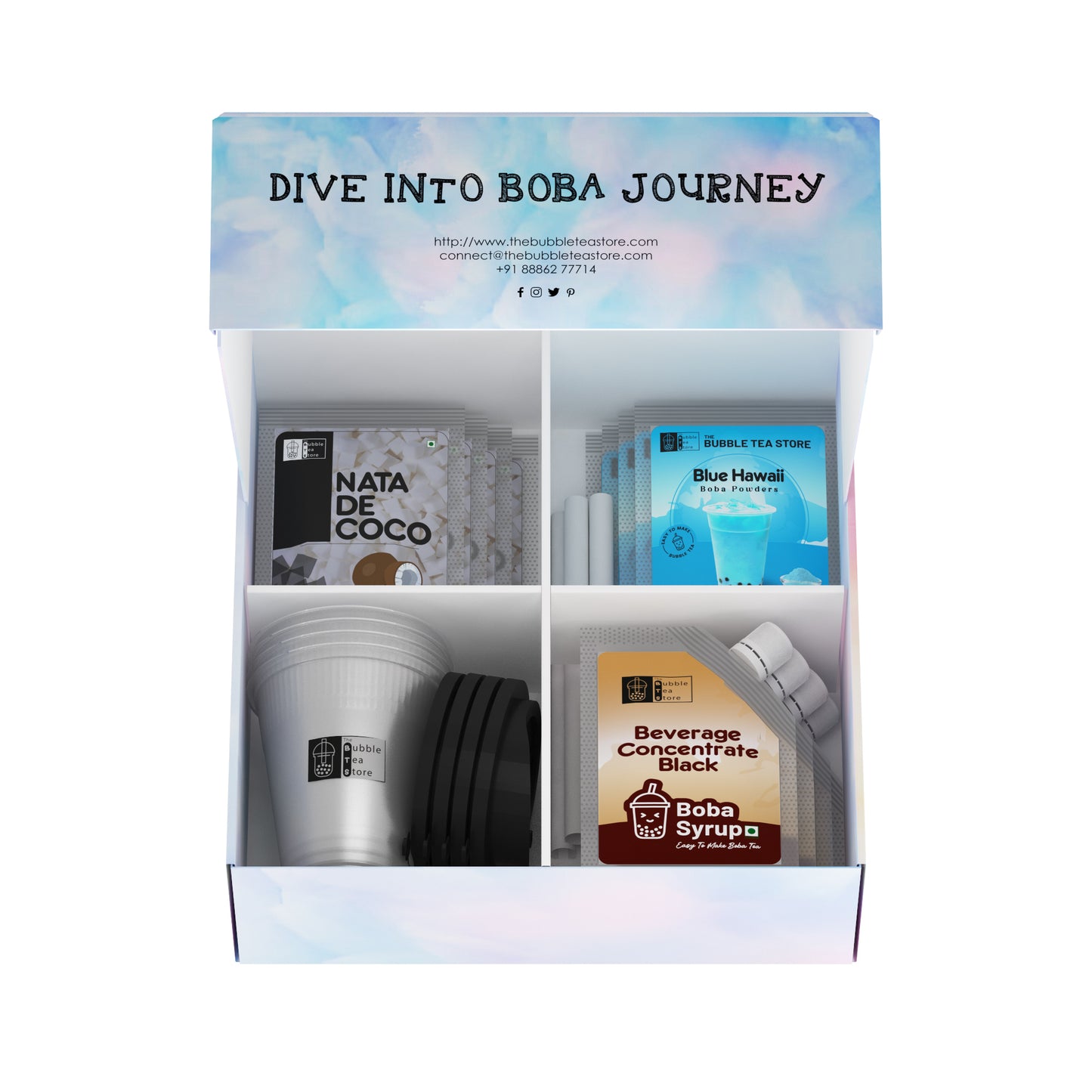 Blue Hawaii Bubble Tea DIY Kit | 4 Servings